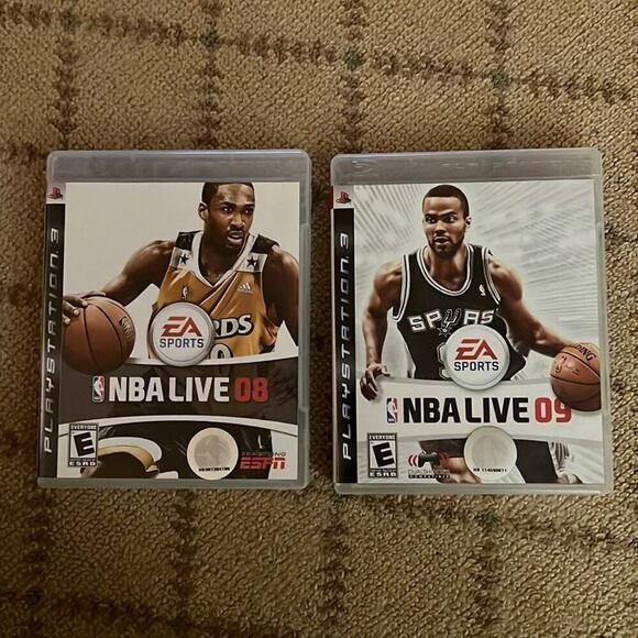 SONY PS3 NBA LIVE 08, 09 W manuals and cases - Picture 1 of 3